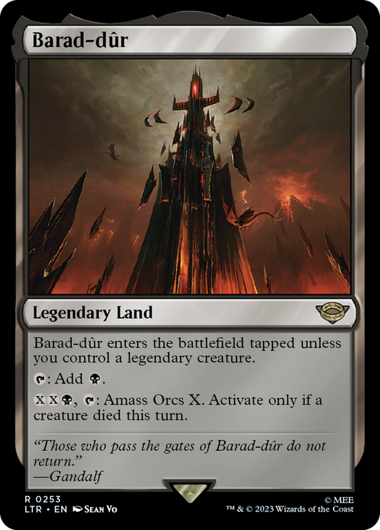 Barad-dûr (LTR-253) - The Lord of the Rings: Tales of Middle-earth - Premium MTG Single from Wizards of the Coast - Just $0.16! Shop now at Game Crave Tournament Store