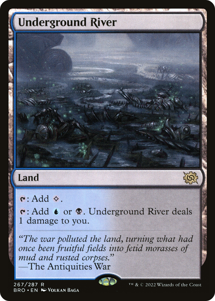Underground River (BRO-267) - The Brothers' War Foil - Premium MTG Single from Wizards of the Coast - Just $2.12! Shop now at Game Crave Tournament Store
