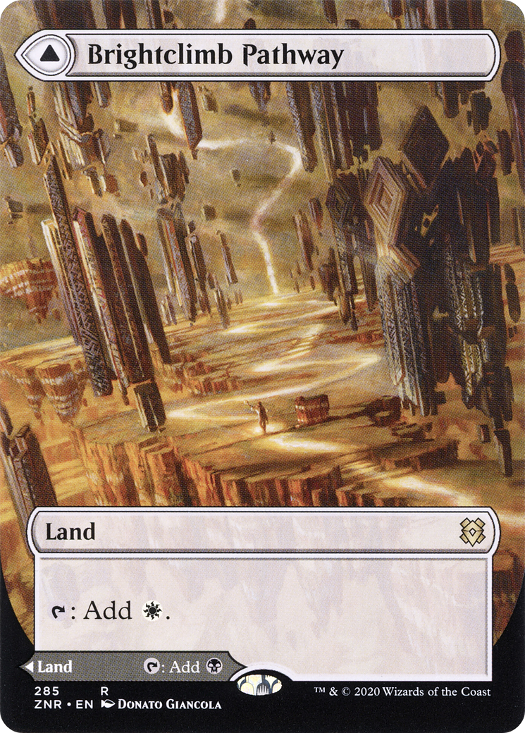 Brightclimb Pathway // Grimclimb Pathway (ZNR-285) - Zendikar Rising: (Showcase) (Borderless) Foil - Premium MTG Single from Wizards of the Coast - Just $1! Shop now at Game Crave Tournament Store