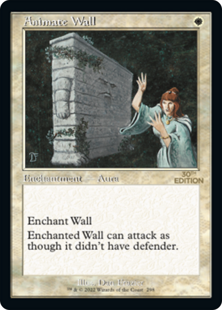 Animate Wall (30A-298) - 30th Anniversary Edition - Premium MTG Single from Wizards of the Coast - Just $48! Shop now at Game Crave Tournament Store