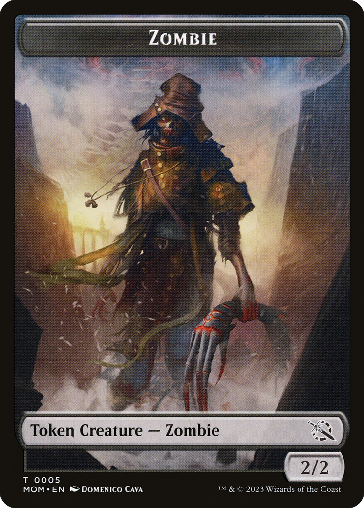 Zombie (TMOM-005) - March of the Machine Tokens - Premium MTG Single from Wizards of the Coast - Just $0! Shop now at Game Crave Tournament Store