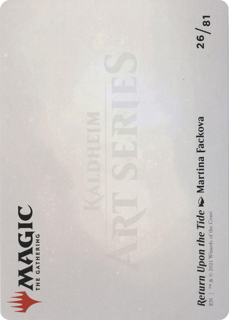 Return Upon the Tide // Return Upon the Tide (AKHM-026) - Kaldheim Art Series (Borderless) - Premium MTG Single from Wizards of the Coast - Just $0! Shop now at Game Crave Tournament Store