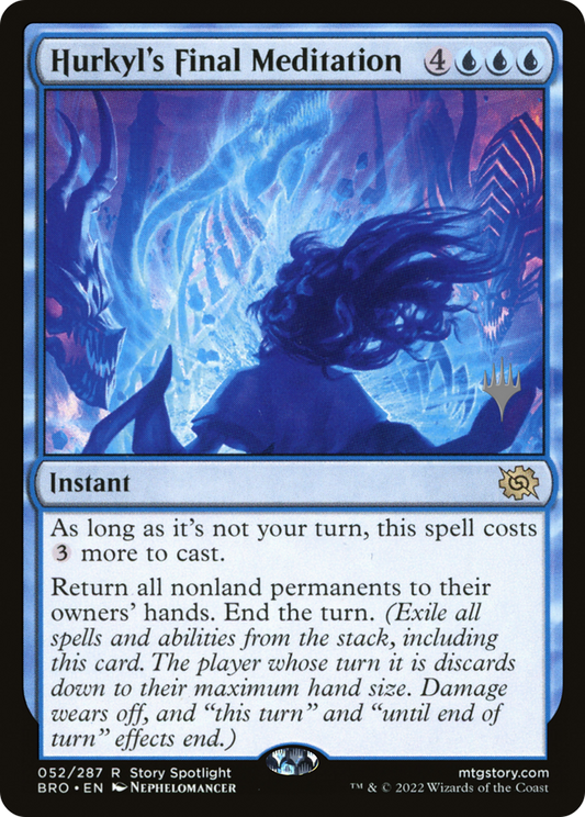 Hurkyl's Final Meditation (PBRO-52P) - The Brothers' War Promos - Premium MTG Single from Wizards of the Coast - Just $0.25! Shop now at Game Crave Tournament Store