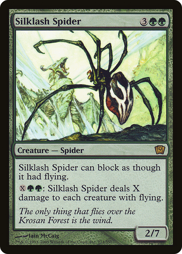 Silklash Spider (9ED-271★) - Ninth Edition Foil - Premium MTG Single from Wizards of the Coast - Just $1.16! Shop now at Game Crave Tournament Store