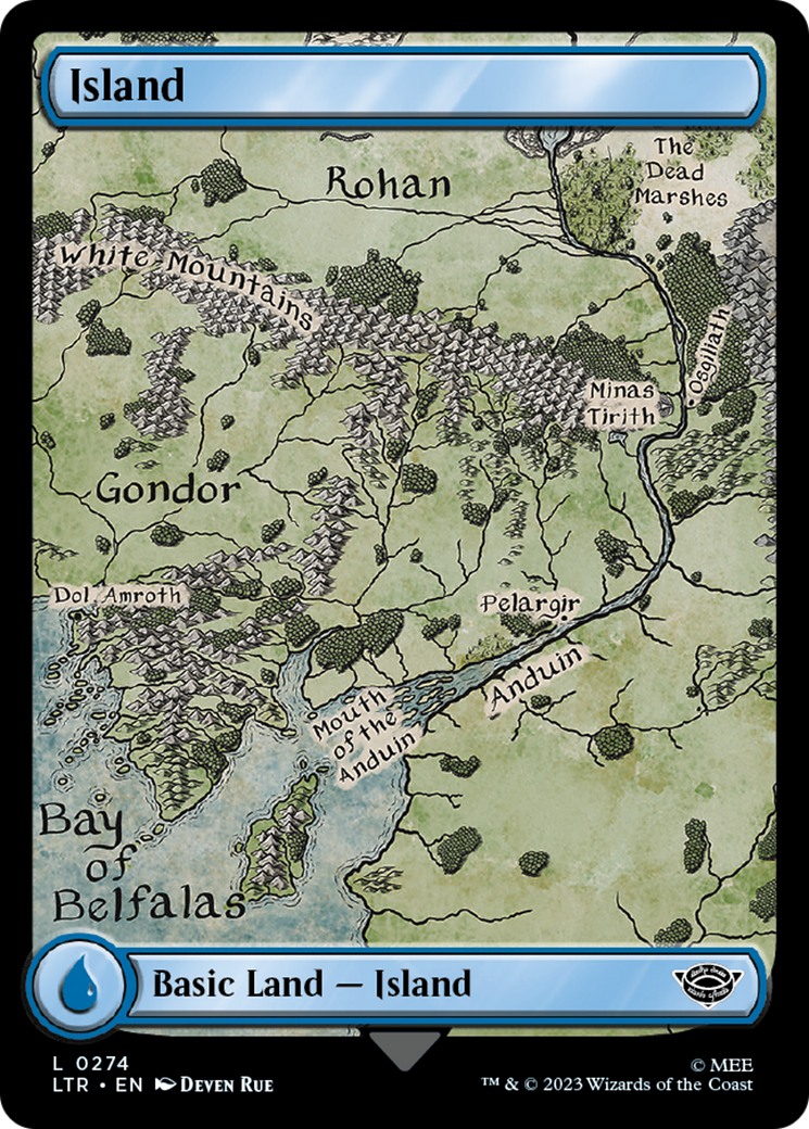 Island (LTR-274) - The Lord of the Rings: Tales of Middle-earth - Premium MTG Single from Wizards of the Coast - Just $0.08! Shop now at Game Crave Tournament Store