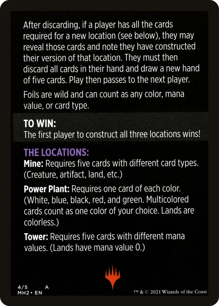 Urza's Blueprints (minigame) // Urza's Blueprints (cont'd) (MMH2-004) - Modern Horizons 2 Minigames Foil - Premium MTG Single from Wizards of the Coast - Just $0! Shop now at Game Crave Tournament Store