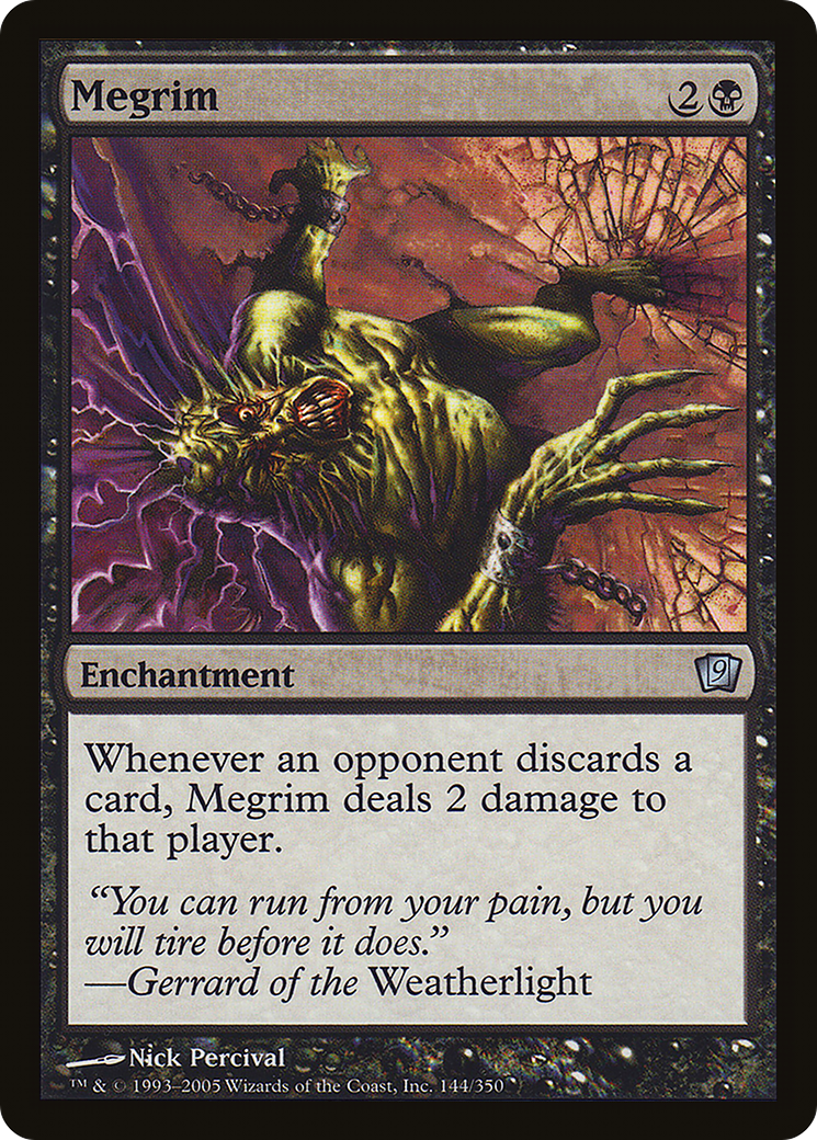 Megrim (9ED-144★) - Ninth Edition Foil - Premium MTG Single from Wizards of the Coast - Just $1.42! Shop now at Game Crave Tournament Store