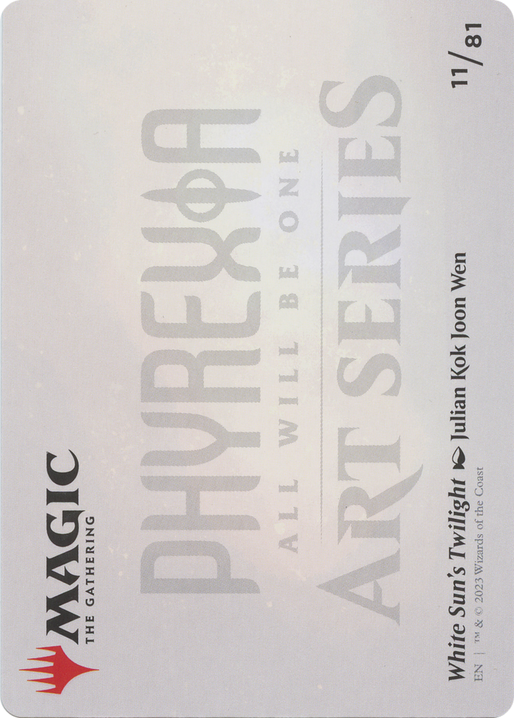 White Sun's Twilight // White Sun's Twilight (AONE-011) - Phyrexia: All Will Be One Art Series (Borderless) - Premium MTG Single from Wizards of the Coast - Just $0! Shop now at Game Crave Tournament Store