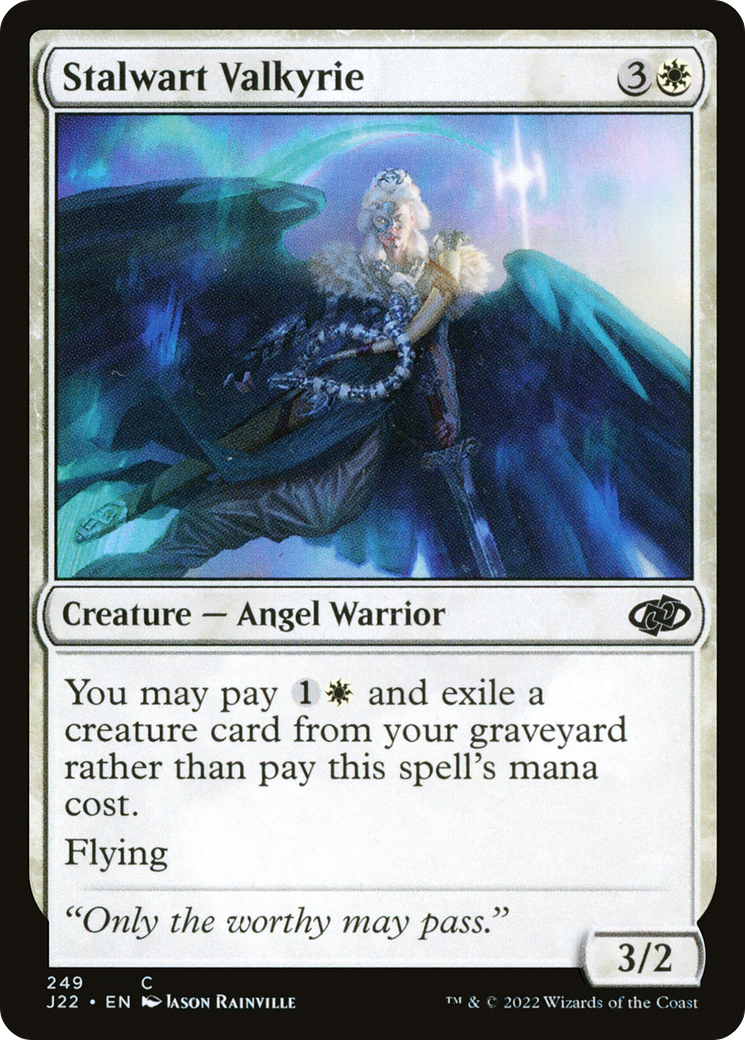 Stalwart Valkyrie (J22-249) - Jumpstart 2022 - Premium MTG Single from Wizards of the Coast - Just $0.08! Shop now at Game Crave Tournament Store