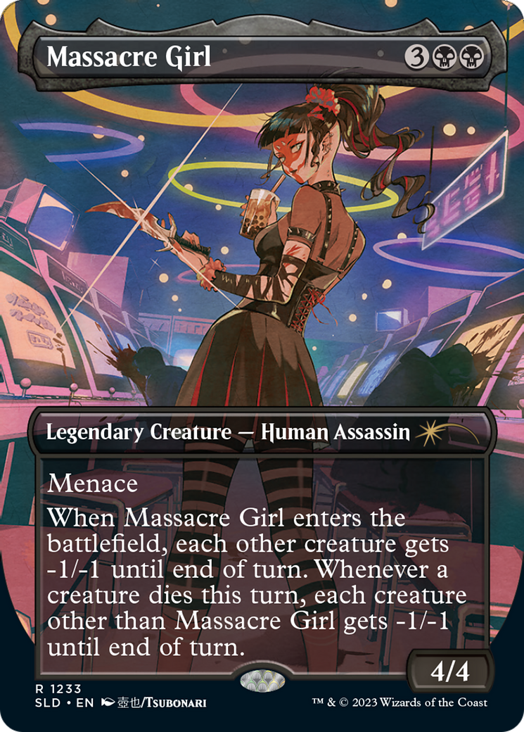 Massacre Girl (SLD-1233) - Secret Lair Drop (Borderless) Foil - Premium MTG Single from Wizards of the Coast - Just $7.13! Shop now at Game Crave Tournament Store
