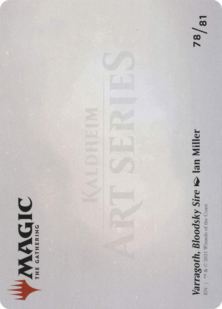 Varragoth, Bloodsky Sire // Varragoth, Bloodsky Sire (AKHM-078) - Kaldheim Art Series (Borderless) - Premium MTG Single from Wizards of the Coast - Just $0! Shop now at Game Crave Tournament Store