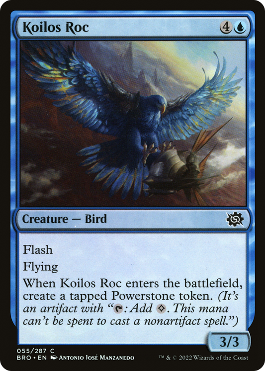 Koilos Roc (BRO-055) - The Brothers' War Foil - Premium MTG Single from Wizards of the Coast - Just $0.08! Shop now at Game Crave Tournament Store