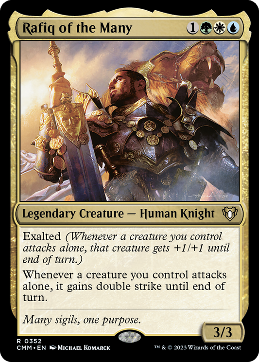 Rafiq of the Many (CMM-352) - Commander Masters - Premium MTG Single from Wizards of the Coast - Just $0.08! Shop now at Game Crave Tournament Store
