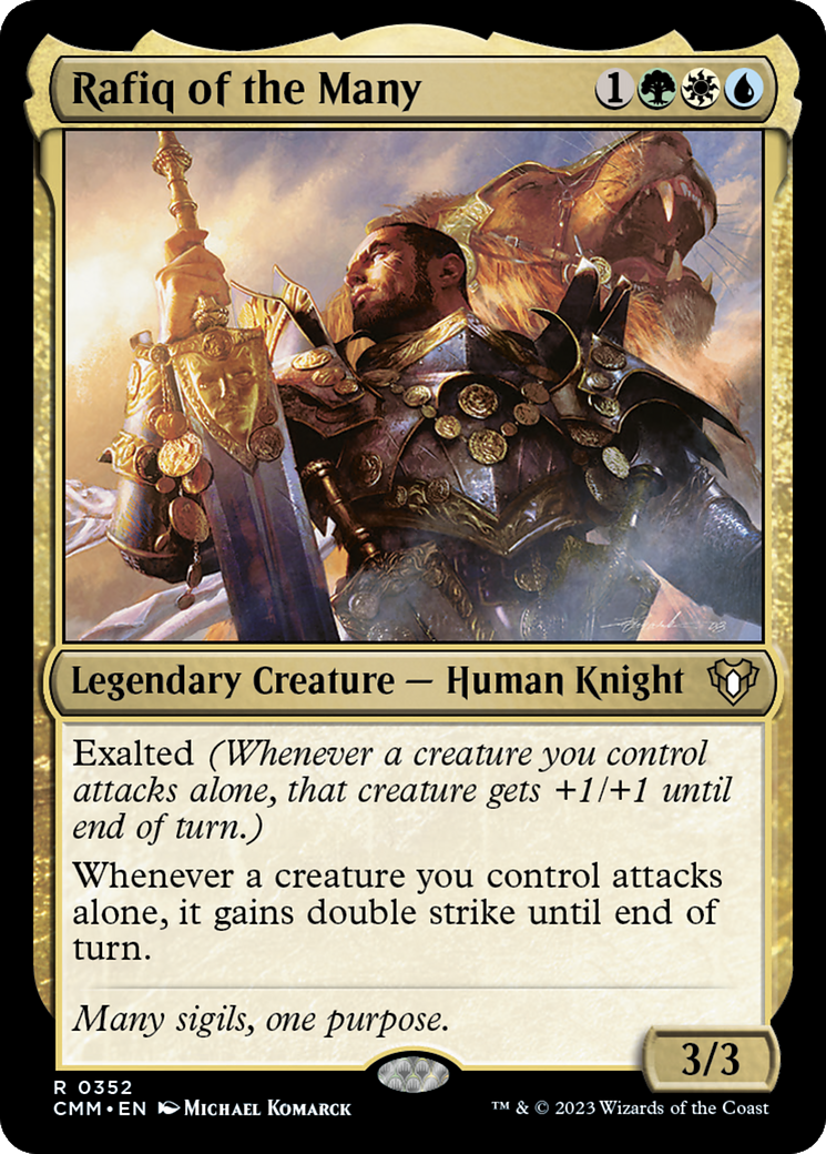 Rafiq of the Many (CMM-352) - Commander Masters Foil - Premium MTG Single from Wizards of the Coast - Just $0.08! Shop now at Game Crave Tournament Store