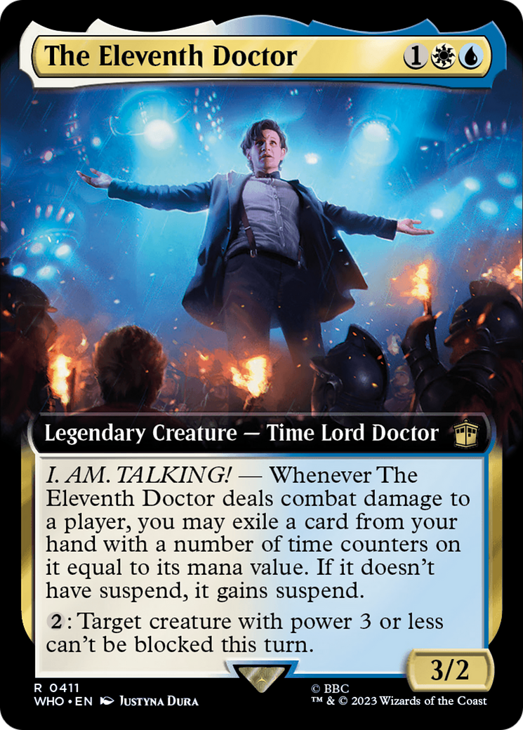 The Eleventh Doctor (WHO-411) - Doctor Who: (Extended Art) - Premium MTG Single from Wizards of the Coast - Just $0.29! Shop now at Game Crave Tournament Store