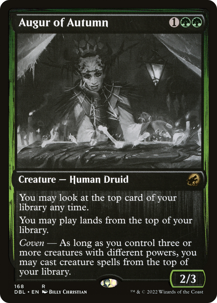 Augur of Autumn (DBL-168) - Innistrad: Double Feature - Premium MTG Single from Wizards of the Coast - Just $1.31! Shop now at Game Crave Tournament Store