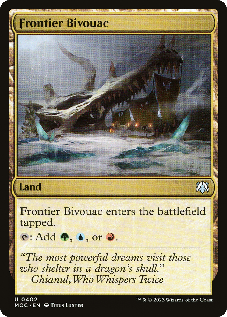 Frontier Bivouac (MOC-402) - March of the Machine Commander - Premium MTG Single from Wizards of the Coast - Just $0.09! Shop now at Game Crave Tournament Store