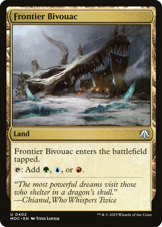 Frontier Bivouac (MOC-402) - March of the Machine Commander - Premium MTG Single from Wizards of the Coast - Just $0.09! Shop now at Game Crave Tournament Store