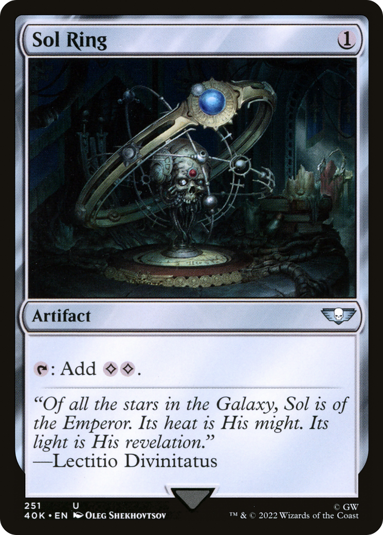 Sol Ring (40K-251) - Warhammer 40,000 Commander - Premium MTG Single from Wizards of the Coast - Just $2.17! Shop now at Game Crave Tournament Store