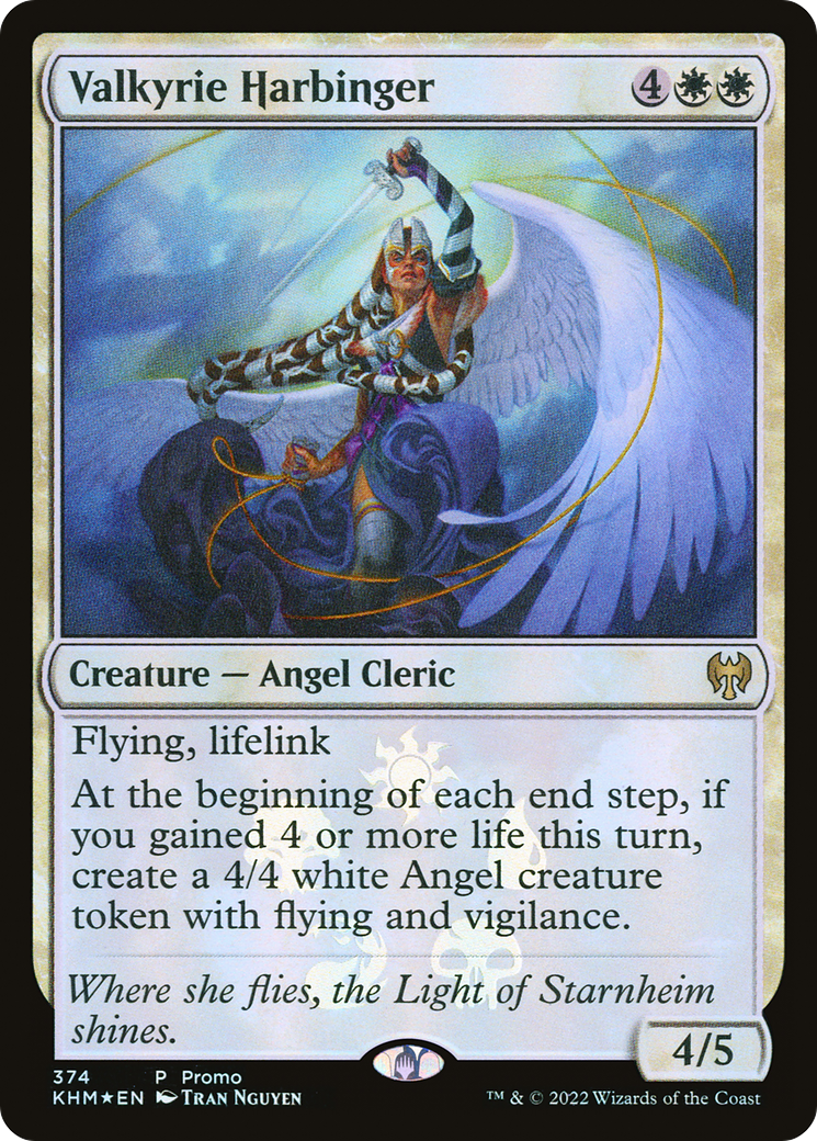Valkyrie Harbinger (PRES-374) - Resale Promos Foil - Premium MTG Single from Wizards of the Coast - Just $0.28! Shop now at Game Crave Tournament Store