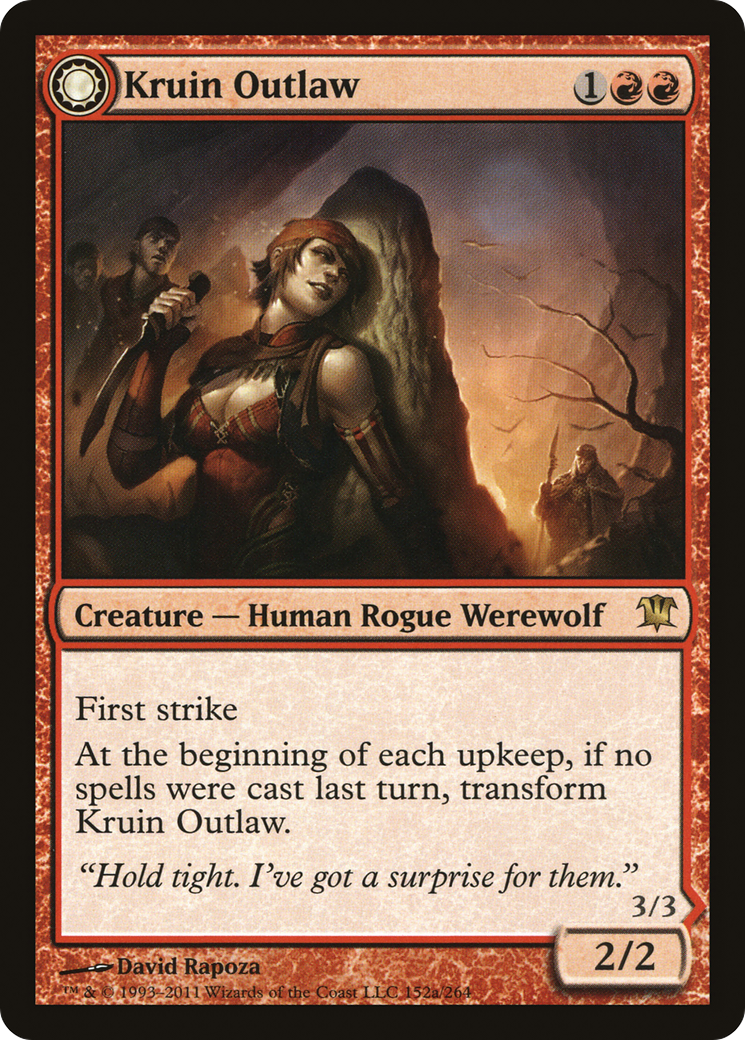 Kruin Outlaw // Terror of Kruin Pass (ISD-152) - Innistrad: (Double Faced Transform) - Premium MTG Single from Wizards of the Coast - Just $0.19! Shop now at Game Crave Tournament Store
