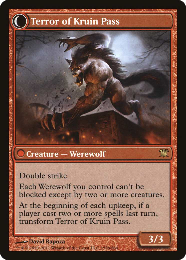 Kruin Outlaw // Terror of Kruin Pass (ISD-152) - Innistrad: (Double Faced Transform) Foil - Premium MTG Single from Wizards of the Coast - Just $1.36! Shop now at Game Crave Tournament Store