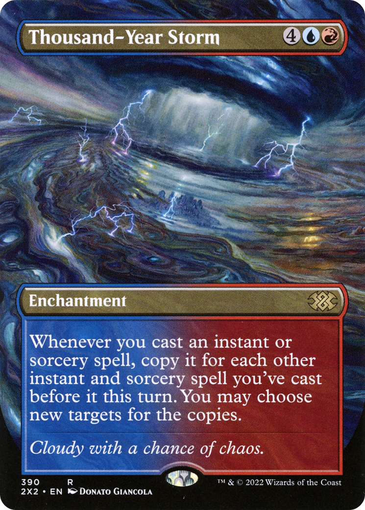 Thousand-Year Storm (2X2-390) - Double Masters 2022 (Borderless) - Premium MTG Single from Wizards of the Coast - Just $0.97! Shop now at Game Crave Tournament Store