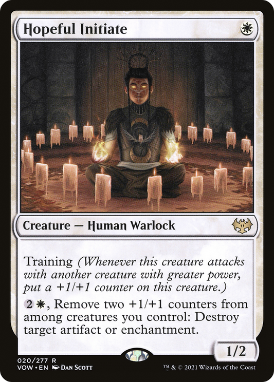 Hopeful Initiate (VOW-020) - Innistrad: Crimson Vow - Premium MTG Single from Wizards of the Coast - Just $0.08! Shop now at Game Crave Tournament Store