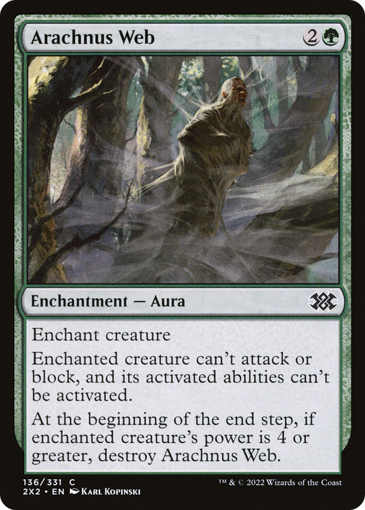 Arachnus Web (2X2-136) - Double Masters 2022 Foil - Premium MTG Single from Wizards of the Coast - Just $0.08! Shop now at Game Crave Tournament Store