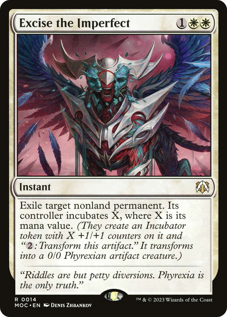 Excise the Imperfect (MOC-014) - March of the Machine Commander - Premium MTG Single from Wizards of the Coast - Just $0.10! Shop now at Game Crave Tournament Store