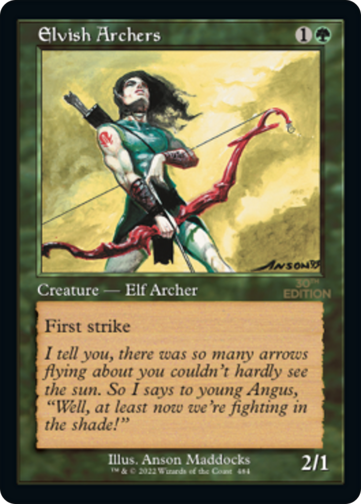 Elvish Archers (30A-484) - 30th Anniversary Edition - Premium MTG Single from Wizards of the Coast - Just $36! Shop now at Game Crave Tournament Store