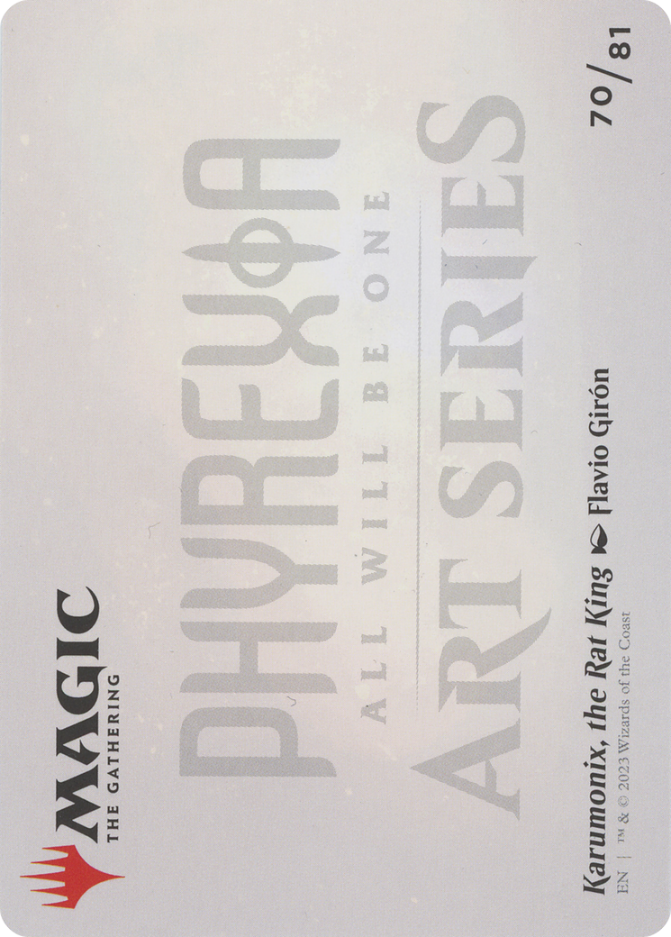 Karumonix, the Rat King // Karumonix, the Rat King (AONE-070) - Phyrexia: All Will Be One Art Series (Borderless) - Premium MTG Single from Wizards of the Coast - Just $0! Shop now at Game Crave Tournament Store