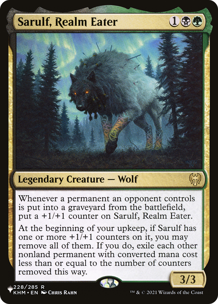 Sarulf, Realm Eater (PLIST-1080) - The List - Premium MTG Single from Wizards of the Coast - Just $0.25! Shop now at Game Crave Tournament Store
