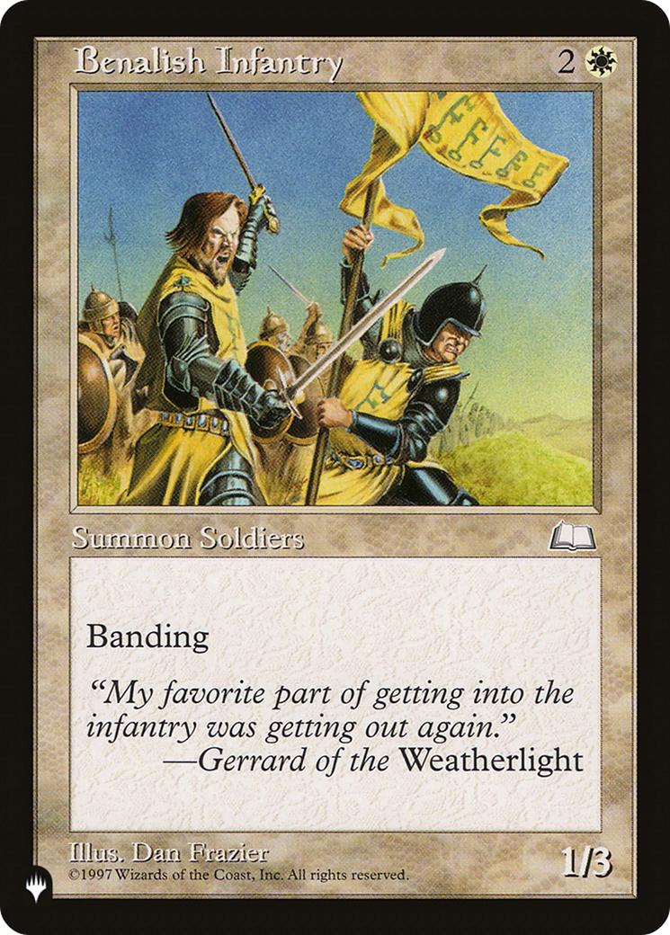 Benalish Infantry (PLIST-818) - The List - Premium MTG Single from Wizards of the Coast - Just $0.08! Shop now at Game Crave Tournament Store