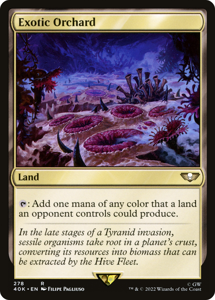 Exotic Orchard (40K-278) - Warhammer 40,000 Commander - Premium MTG Single from Wizards of the Coast - Just $0.08! Shop now at Game Crave Tournament Store
