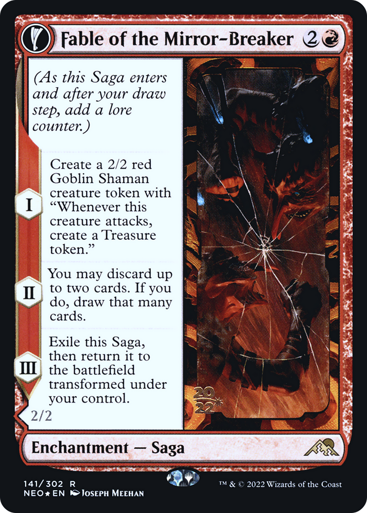 Fable of the Mirror-Breaker // Reflection of Kiki-Jiki (PNEO-141S) - Kamigawa: Neon Dynasty Promos: (fandfc) Foil - Premium MTG Single from Wizards of the Coast - Just $3.43! Shop now at Game Crave Tournament Store