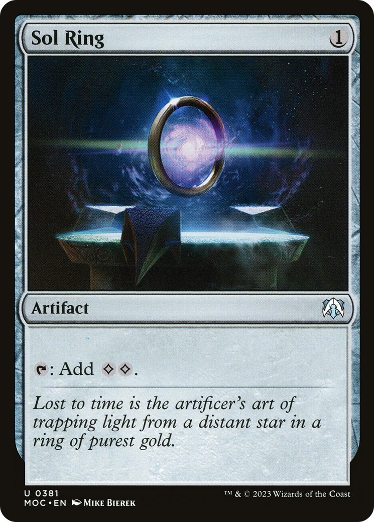 Sol Ring (MOC-381) - March of the Machine Commander - Premium MTG Single from Wizards of the Coast - Just $0.29! Shop now at Game Crave Tournament Store