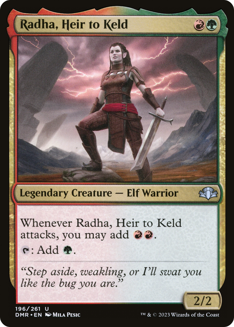 Radha, Heir to Keld (DMR-196) - Dominaria Remastered - Premium MTG Single from Wizards of the Coast - Just $0.08! Shop now at Game Crave Tournament Store