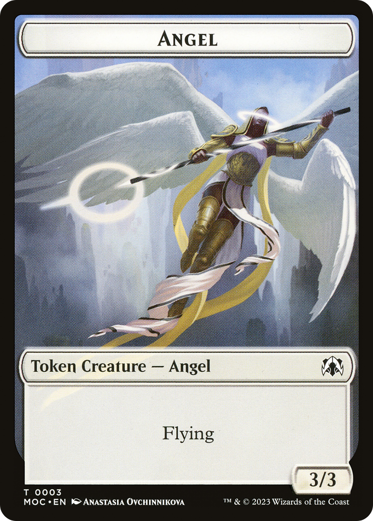 Angel (TMOC-003) - March of the Machine Commander Tokens - Premium MTG Single from Wizards of the Coast - Just $0! Shop now at Game Crave Tournament Store