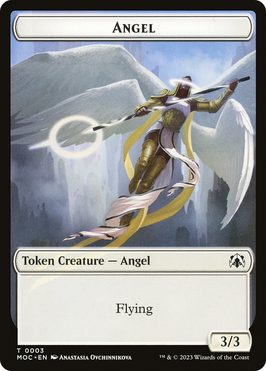 Angel (TMOC-003) - March of the Machine Commander Tokens - Premium MTG Single from Wizards of the Coast - Just $0! Shop now at Game Crave Tournament Store