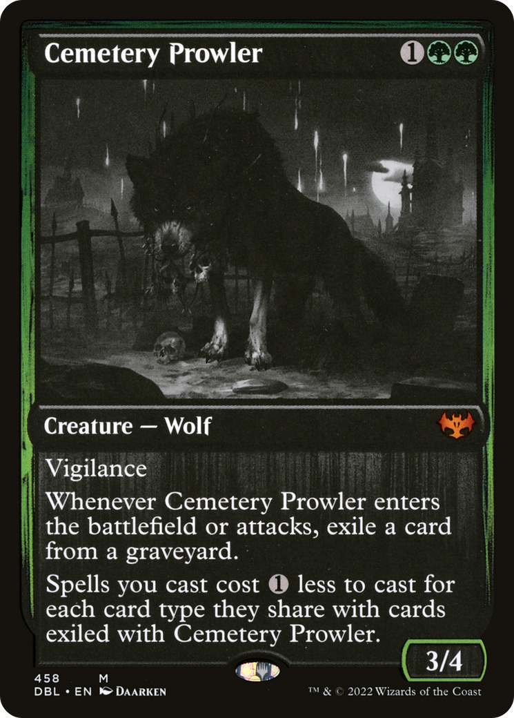Cemetery Prowler (DBL-458) - Innistrad: Double Feature - Premium MTG Single from Wizards of the Coast - Just $1.23! Shop now at Game Crave Tournament Store