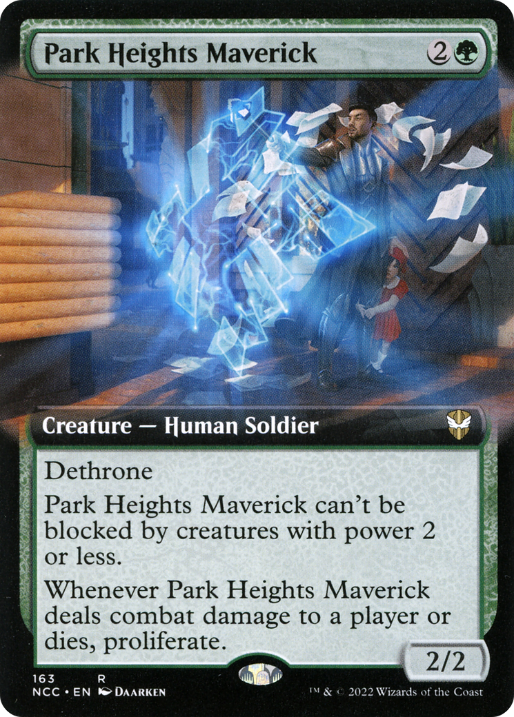 Park Heights Maverick (NCC-163) - New Capenna Commander: (Extended Art) - Premium MTG Single from Wizards of the Coast - Just $0.12! Shop now at Game Crave Tournament Store