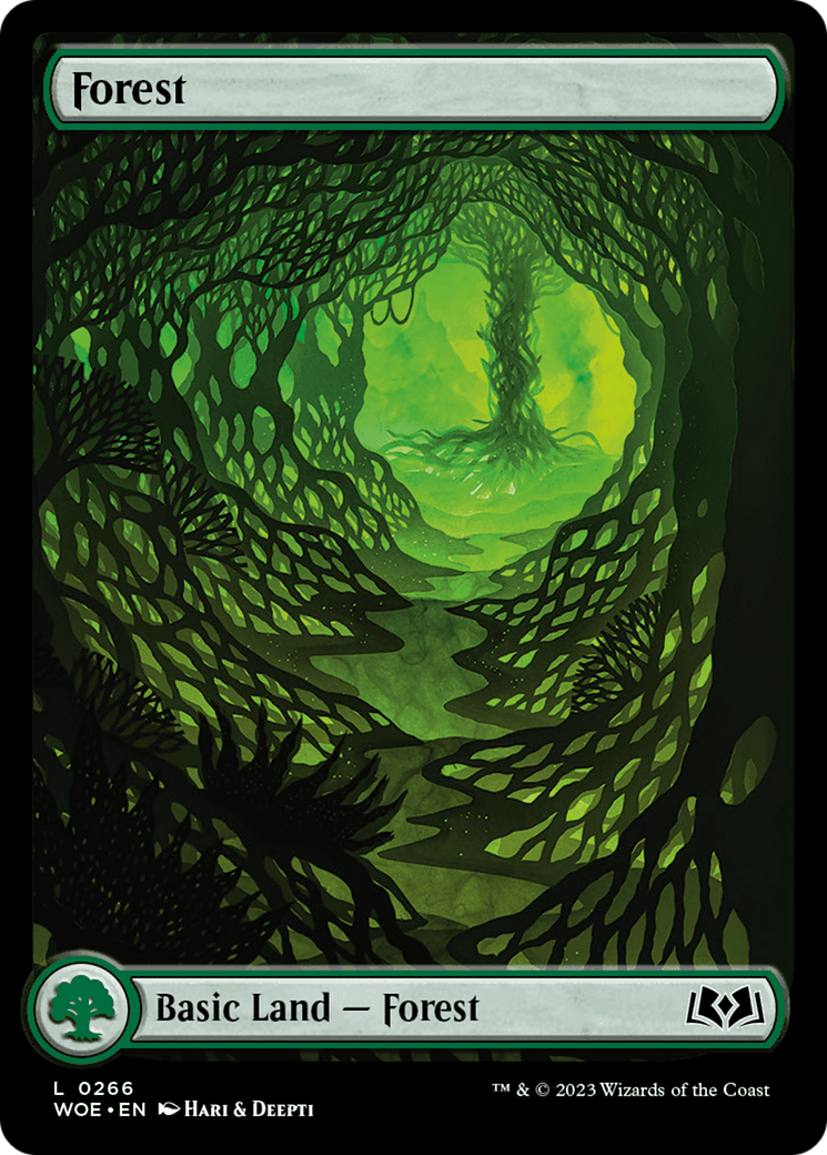 Forest (WOE-266) - Wilds of Eldraine: (Full Art) Foil - Premium MTG Single from Wizards of the Coast - Just $0.15! Shop now at Game Crave Tournament Store