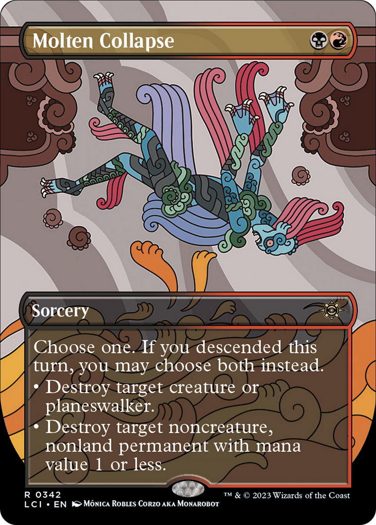 Molten Collapse (LCI-342) - The Lost Caverns of Ixalan (Borderless) Foil - Premium MTG Single from Wizards of the Coast - Just $0.14! Shop now at Game Crave Tournament Store