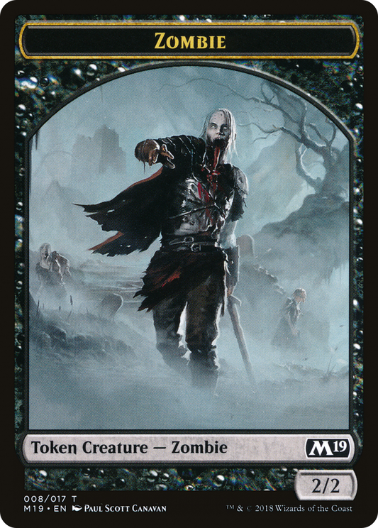 Zombie (TM19-008) - Core Set 2019 Tokens - Premium MTG Single from Wizards of the Coast - Just $0.08! Shop now at Game Crave Tournament Store