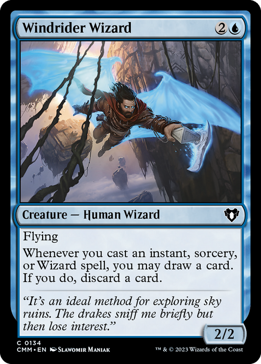 Windrider Wizard (CMM-134) - Commander Masters - Premium MTG Single from Wizards of the Coast - Just $0.08! Shop now at Game Crave Tournament Store