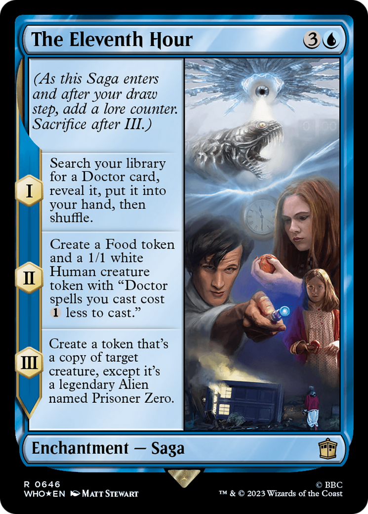 The Eleventh Hour (WHO-646) - Doctor Who Foil - Premium MTG Single from Wizards of the Coast - Just $0.78! Shop now at Game Crave Tournament Store