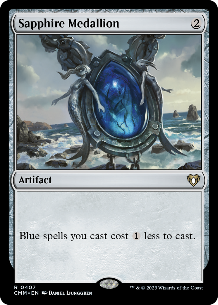 Sapphire Medallion (CMM-407) - Commander Masters Foil - Premium MTG Single from Wizards of the Coast - Just $1.07! Shop now at Game Crave Tournament Store