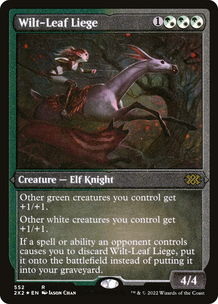 Wilt-Leaf Liege (2X2-552) - Double Masters 2022 Etched Foil - Premium MTG Single from Wizards of the Coast - Just $1.54! Shop now at Game Crave Tournament Store