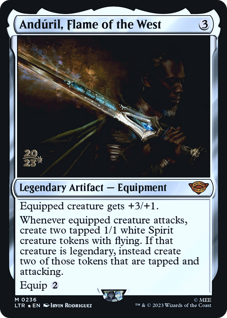Andúril, Flame of the West (PLTR-236S) - Tales of Middle-earth Promos Foil - Premium MTG Single from Wizards of the Coast - Just $2.50! Shop now at Game Crave Tournament Store